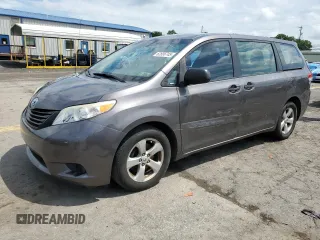 2012 Toyota Sienna with VIN 5TDZK3DCXCS198708, listed as a Copart auction lot 62806745 with 172,460 mi miles and Salvage title. Bid and sale history available at DreamBid. Image 1.