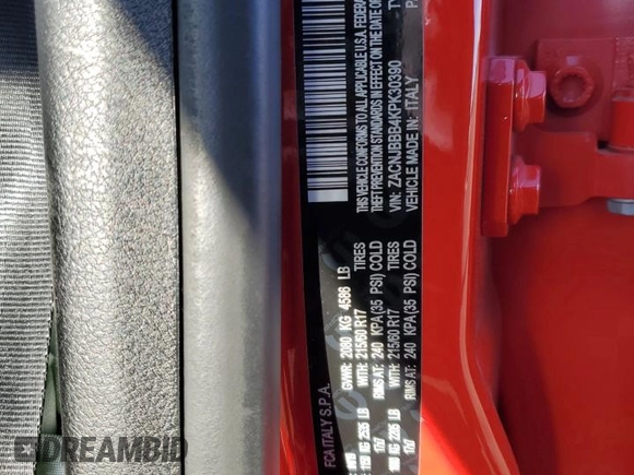 2019 Jeep Renegade Latitude z VIN ZACNJBBB4KPK30390, wystawiony jako Copart lot #50330985 z przebiegiem Nie podano mil oraz Szkoda całkowita • Salvage title. Historia ofert i sprzedaży dostępna na DreamBid. Obrazek 14.