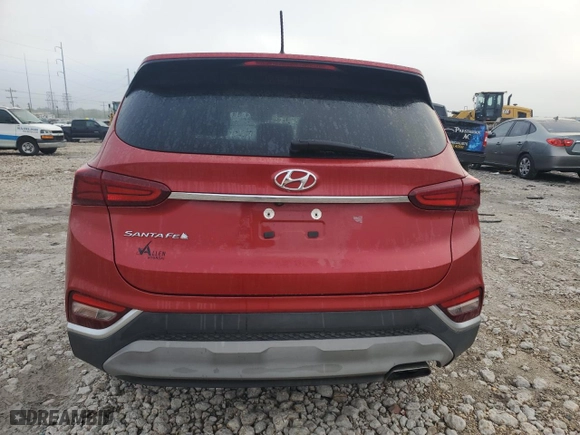 2019 Hyundai Santa Fe SE with VIN 5NMS23AD2KH108256, listed as a Copart auction lot 50613895 with 0 mi miles and Salvage Title. Bid and sale history available at carsss.com. Image 6.