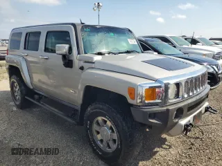 2008 Hummer H3 SUV with VIN 5GTEN13E488175247, listed as a Copart auction lot 74377384 with 133,781 mi miles and Salvage Title. Bid and sale history available at carsss.com. Image 4.