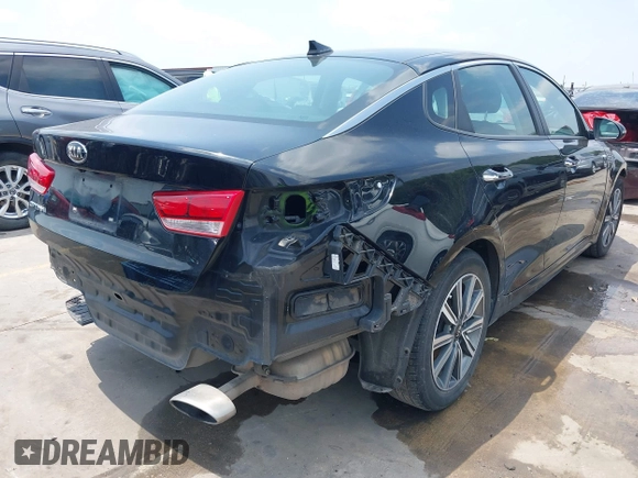 2019 Kia Optima LX with VIN 5XXGT4L38KG375297, listed as a IAAI auction lot 42269791 with 123,631 mi miles and . Bid and sale history available at DreamBid. Image 4.