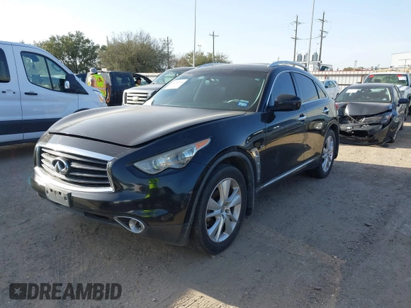 2014 Infiniti QX70 with VIN JN8CS1MU5EM450712, listed as a IAAI auction lot 41734354 with 164,349 mi miles and . Bid and sale history available at DreamBid. Image 17.