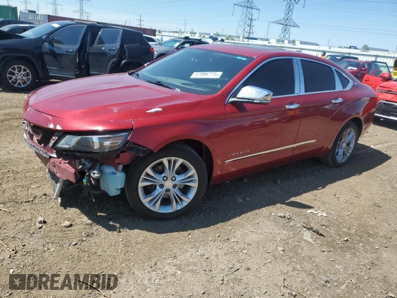 2015 Chevrolet Impala LT with VIN 2G1115SL7F9198458, listed as a Copart auction lot 57996275 with 128,480 mi miles and Salvage title. Bid and sale history available at DreamBid. Image 1.