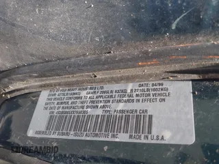 1998 Subaru Legacy Outback с VIN 4S3BG685XW6615751, выставлен на аукционе IAAI как лот 42665501 с пробегом 216 878 миль миль и . История ставок и продаж доступна на DreamBid. Изображение 9.