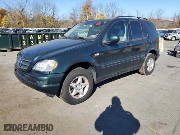 2001 Mercedes-Benz M-Class with VIN 4JGAB54E21A257928, listed as a Copart auction lot 77789424 with 98,228 mi miles and Clean Title. Bid and sale history available at carsss.com. Image 1.