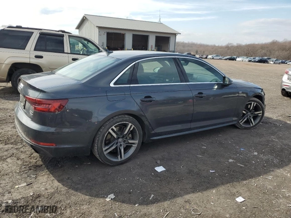 2018 Audi A4 Premium Plus with VIN WAUENAF40JN010116, listed as a Copart auction lot 47182245 with 134,616 mi miles and Salvage Title. Bid and sale history available at carsss.com. Image 3.
