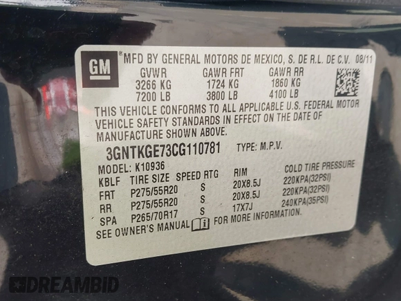 2012 Chevrolet Avalanche LTZ z VIN 3GNTKGE73CG110781, wystawiony jako IAAI lot #42557794 z przebiegiem 146 575 mil mil oraz . Historia ofert i sprzedaży dostępna na DreamBid. Obrazek 9.
