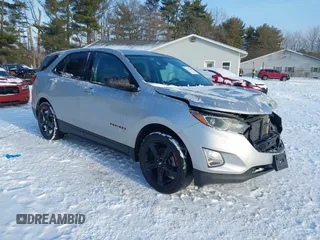 2020 Chevrolet Equinox LT with VIN 2GNAXLEX0L6119774, listed as a IAAI auction lot 41356182 with 75,740 mi miles. Bid and sale history available at carsss.com. Image 1.