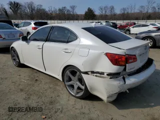 2008 Lexus IS 250 with VIN JTHBK262182063615, listed as a Copart auction lot 44211525 with 147,433 mi miles and Salvage Title. Bid and sale history available at DreamBid. Image 2.