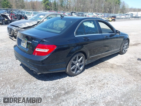 2014 Mercedes-Benz C 300 Sport with VIN WDDGF8AB3EG232950, listed as a IAAI auction lot 42137607 with 122,263 mi miles and . Bid and sale history available at DreamBid. Image 4.