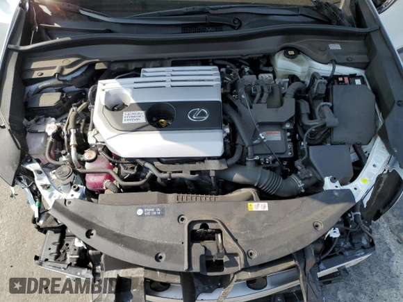 2022 Lexus UX 250h F Sport with VIN JTHE9JBHXN2057983, listed as a Copart auction lot 71456654 with 27,367 mi miles and Salvage Title. Bid and sale history available at DreamBid. Image 12.