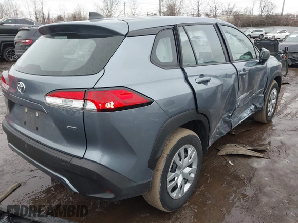 2022 Toyota Corolla Cross L with VIN 7MUAAABG3NV040858, listed as a IAAI auction lot 41471785 with 37,403 mi miles and . Bid and sale history available at DreamBid. Image 4.