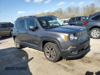 2017 Jeep Renegade Latitude z VIN ZACCJABB5HPF18349, wystawiony jako Copart lot #52954395 z przebiegiem 82 270 mil mil oraz Szkoda całkowita • Salvage title. Historia ofert i sprzedaży dostępna na DreamBid. Obrazek 4.