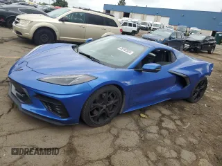 2021 Chevrolet Corvette 2LT with VIN 1G1YB3D48M5124739, listed as a Copart auction lot 65192324 with 38,415 mi miles and Clean Title. Bid and sale history available at carsss.com. Image 1.