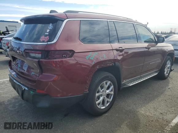 2023 Jeep Grand Cherokee Limited with VIN 1C4RJJBG8P8890828, listed as a Copart auction lot 41561675 with 10,056 mi miles and Salvage title. Bid and sale history available at DreamBid. Image 3.