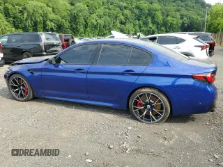 2022 BMW M5 z VIN WBS83CH03NCK43106, wystawiony jako Copart lot #60097435 z przebiegiem 189 mil mil oraz Szkoda całkowita • Salvage title. Historia ofert i sprzedaży dostępna na DreamBid. Obrazek 2.