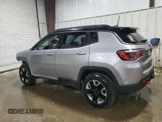 2018 Jeep Compass Trailhawk with VIN 3C4NJDDB5JT367079, listed as a Copart auction lot 52217965 with 53,816 mi miles and Salvage Title. Bid and sale history available at carsss.com. Image 2.