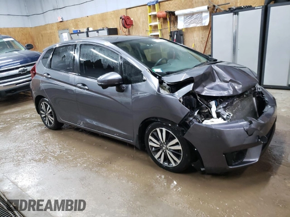 2015 Honda Fit EX-L with VIN 3HGGK5H89FM747538, listed as a Copart auction lot 48853795 with 73,361 mi miles and Clean Title. Bid and sale history available at carsss.com. Image 4.