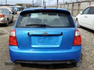 2007 Kia Spectra with VIN KNAFE162875009064, listed as a Copart auction lot 44762265 with 186,857 mi miles and Clean Title. Bid and sale history available at carsss.com. Image 6.