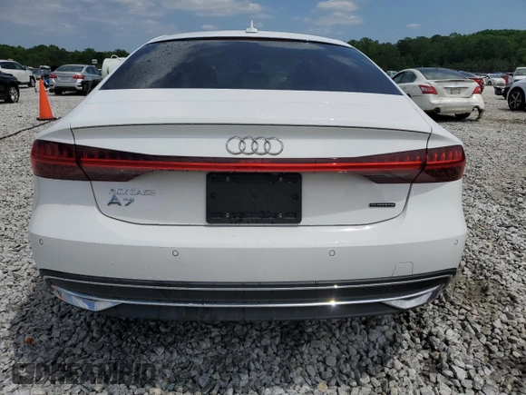 2021 Audi A7 с VIN WAUP2AF29MN034306, выставлен на аукционе Copart как лот 54530035 с пробегом 23 362 миль миль и Списание • Salvage title. История ставок и продаж доступна на DreamBid. Изображение 6.