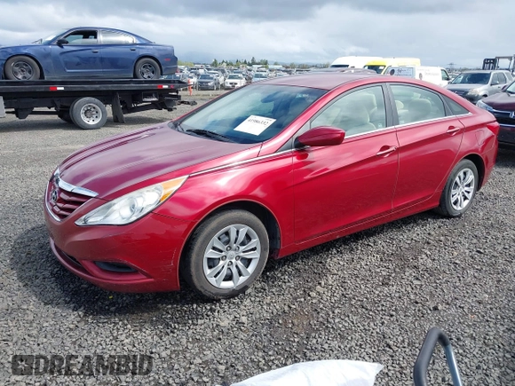 2013 Hyundai Sonata GLS with VIN 5NPEB4AC2DH556951, listed as a IAAI auction lot 41986332 with 125,806 mi miles and . Bid and sale history available at carsss.com. Image 2.
