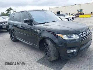 2016 Land Rover Range Rover Sport V6 Diesel HSE with VIN SALWR2KF4GA655188, listed as a IAAI auction lot 42009804 with 1 mi miles. Bid and sale history available at carsss.com. Image 1.