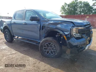 2024 Ford Ranger XLT with VIN 1FTER4GH0RLE15572, listed as a IAAI auction lot 42138297 with 6,624 mi miles and . Bid and sale history available at DreamBid. Image 1.