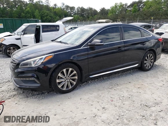2015 Hyundai Sonata 2.4L Sport with VIN 5NPE34AF9FH061091, listed as a Copart auction lot 54510155 with 233,664 mi miles and Clean Title. Bid and sale history available at carsss.com. Image 1.
