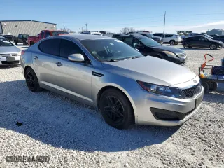 2011 Kia Optima LX with VIN KNAGM4A72B5184026, listed as a Copart auction lot 41398415 with 107,383 mi miles and Salvage Title. Bid and sale history available at carsss.com. Image 4.