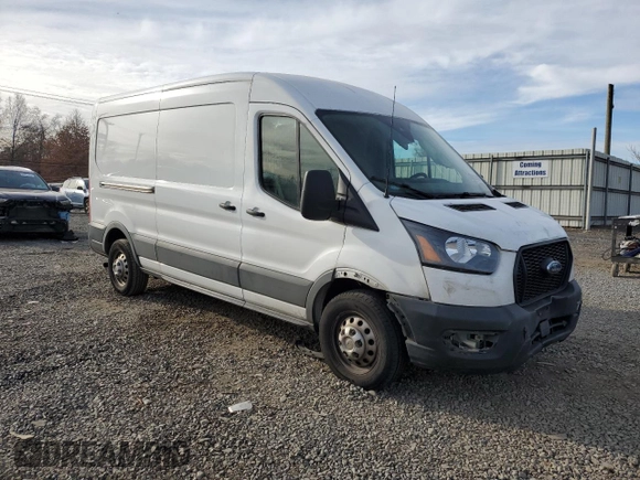 2023 Ford Transit Cargo with VIN 1FTBR2C8XPKA42105, listed as a Copart auction lot 80028384 with 136,464 mi miles and Salvage title. Bid and sale history available at DreamBid. Image 4.