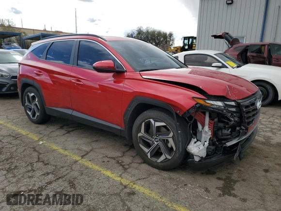 2023 Hyundai Tucson SEL with VIN 5NMJF3AE0PH202233, listed as a Copart auction lot 47496815 with 51,854 mi miles and Salvage Title. Bid and sale history available at carsss.com. Image 4.