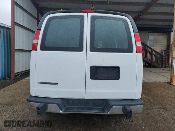 2022 Chevrolet Express Cargo with VIN 1GCWGAFP2N1195696, listed as a Copart auction lot 50023535 with Not provided miles and Clean title. Bid and sale history available at DreamBid. Image 6.