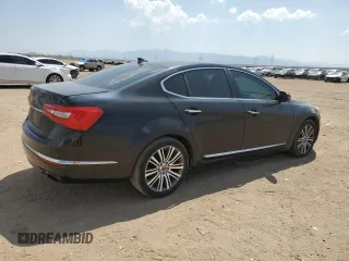 2015 Kia Cadenza Premium with VIN KNALN4D75F5174426, listed as a Copart auction lot 65013104 with 204,459 mi miles and Clean Title. Bid and sale history available at carsss.com. Image 3.