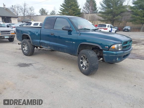 1998 Dodge Dakota SLT with VIN 1B7GG22XXWS625292, listed as a IAAI auction lot 41704917 with 158,629 mi miles and . Bid and sale history available at carsss.com. Image 1.