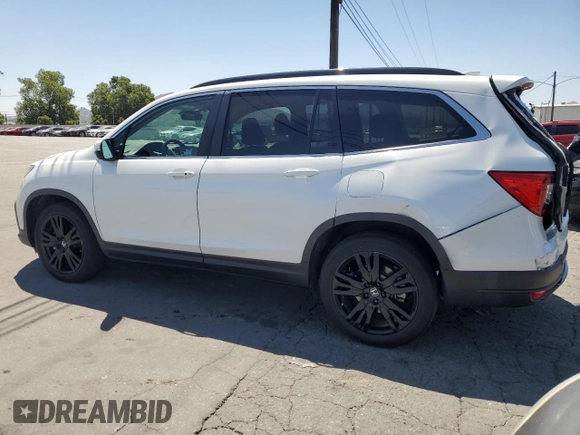 2021 Honda Pilot Special Edition with VIN 5FNYF5H26MB003125, listed as a Copart auction lot 58093325 with 55,575 mi miles and Salvage title. Bid and sale history available at DreamBid. Image 2.