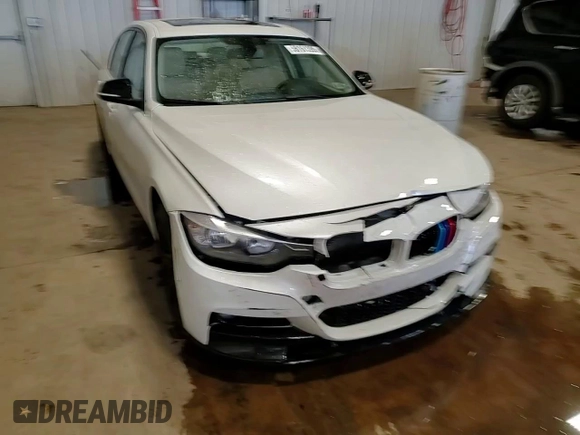 2015 BMW 3 Series 328i with VIN WBA3A5C58FF607345, listed as a Copart auction lot 58161395 with 33,011 mi miles and Salvage title. Bid and sale history available at DreamBid. Image 13.