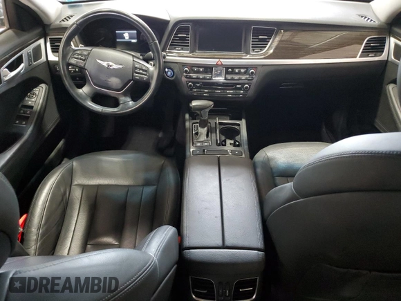 2018 Genesis G80 3.8L with VIN KMHGN4JE5JU260773, listed as a Copart auction lot 73008914 with 44,306 mi miles and Salvage Title. Bid and sale history available at carsss.com. Image 8.
