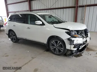 2018 Nissan Pathfinder SV with VIN 5N1DR2MM8JC672481, listed as a Copart auction lot 36968324 with 47,446 mi miles and Salvage Title. Bid and sale history available at carsss.com. Image 4.