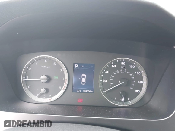 2015 Hyundai Sonata SE with VIN 5NPE24AF2FH223890, listed as a IAAI auction lot 41810442 with 146,260 mi miles and . Bid and sale history available at DreamBid. Image 7.
