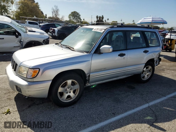 2002 Subaru Forester S w/Premium Pkg with VIN JF1SF65632G731254, listed as a Copart auction lot 45761195 with 177,578 mi miles and Salvage Title. Bid and sale history available at carsss.com. Image 1.
