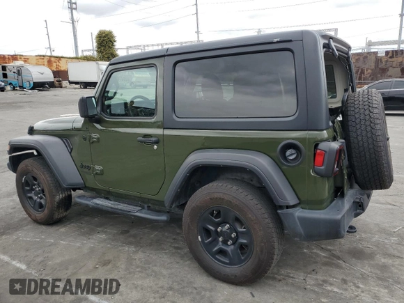 2021 Jeep Wrangler Sport with VIN 1C4GJXAG3MW737454, listed as a Copart auction lot 50967585 with 29,330 mi miles and Salvage Title. Bid and sale history available at DreamBid. Image 2.