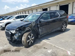 2021 Chevrolet Traverse LT with VIN 1GNERHKW4MJ100640, listed as a Copart auction lot 62100485 with 93,233 mi miles and Salvage title. Bid and sale history available at DreamBid. Image 1.