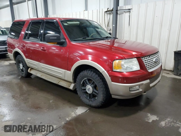 2005 Ford Expedition Eddie Bauer z VIN 1FMFU18505LA32517, wystawiony jako Copart lot #51774225 z przebiegiem 236 079 mil mil oraz Szkoda całkowita • Salvage title. Historia ofert i sprzedaży dostępna na DreamBid. Obrazek 4.