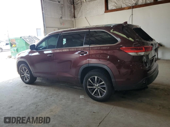 2018 Toyota Highlander SE with VIN 5TDKZRFH5JS267732, listed as a Copart auction lot 57862535 with 116,980 mi miles and Salvage title. Bid and sale history available at DreamBid. Image 2.
