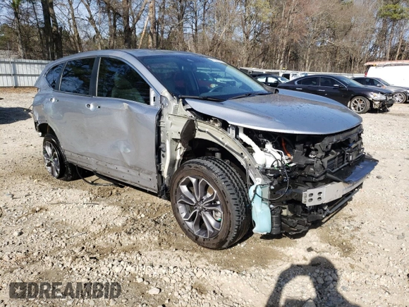 2020 Honda CR-V EX-L with VIN 7FART6H8XLE017703, listed as a Copart auction lot 47798925 with 52,566 mi miles and Salvage title. Bid and sale history available at DreamBid. Image 4.