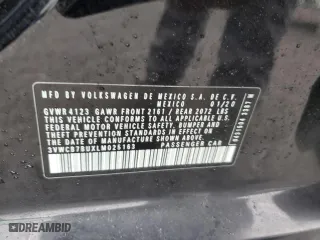 2020 Volkswagen Jetta S with VIN 3VWCB7BUXLM025163, listed as a Copart auction lot 48205245 with 59,494 mi miles and Salvage Title. Bid and sale history available at carsss.com. Image 12.
