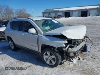 2014 Jeep Compass Latitude with VIN 1C4NJCEB1ED560365, listed as a IAAI auction lot 41348657 with 108,931 mi miles. Bid and sale history available at carsss.com. Image 1.