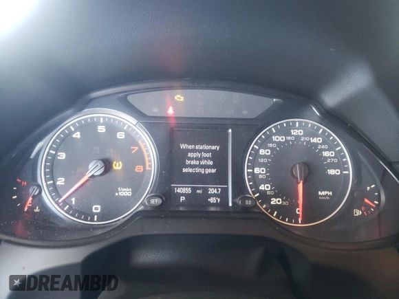 2010 Audi Q5 Premium Plus with VIN WA1LKAFP2AA084815, listed as a Copart auction lot 57433245 with 140,855 mi miles and Salvage title. Bid and sale history available at DreamBid. Image 9.