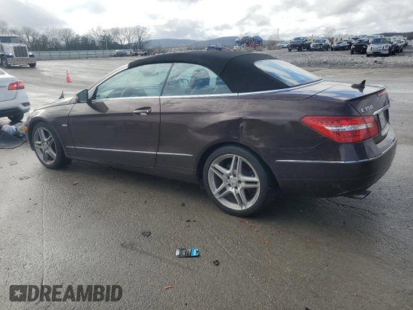 2012 Mercedes-Benz E 350 with VIN WDDKK5KF0CF154460, listed as a Copart auction lot 43518375 with 98,381 mi miles and Salvage Title. Bid and sale history available at DreamBid. Image 2.