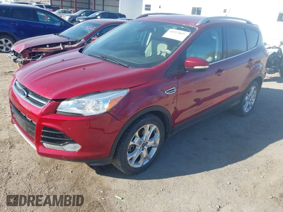 2014 Ford Escape Titanium with VIN 1FMCU9J98EUC24857, listed as a IAAI auction lot 41973037 with 160,634 mi miles. Bid and sale history available at carsss.com. Image 18.